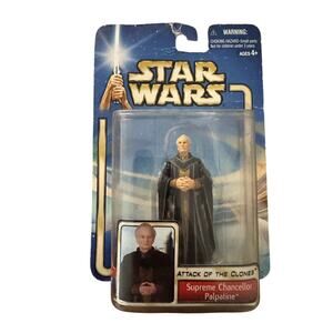 Hasbro Star Wars 2002 Attack of the Clones Supreme Chancellor Palpatine 39 Col 2